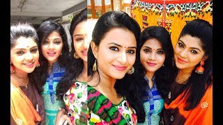 Vijay tv mappillai serial cute Tamil girls Shooting spot Funny HD Videos