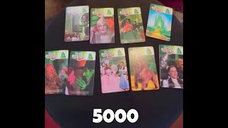 Redeeming our Complete Wizard of Oz Card Set for 5000 Tickets at Round1