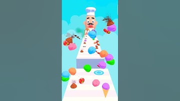 Stacky Ice Cream Run 🍨 | Fun & Satisfying Ice Cream Game 🍧 #Shorts lv85