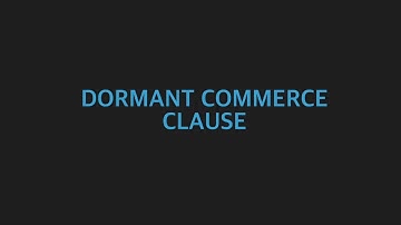 [Constitutional law] Dormant Commerce Clause
