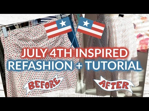 July 4th Inspired Refashion Tutorial