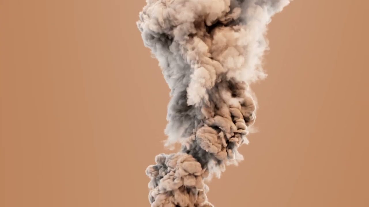 Smoke plume - Houdini - Karma 