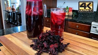 Easy Jamaica Agua Fresca | Hibiscus Fresh Water | Aguas Frescas Recipe