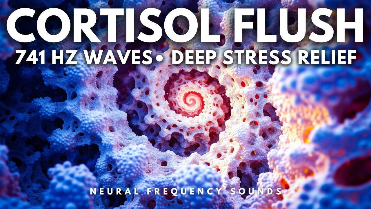 741 Hz 🔥 Cortisol Flush • Melt Away Deep Stress & Rebalance Your System | Meditation Music
