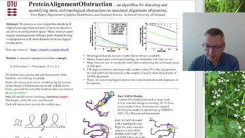 ProteinAlignmentObstruction – an algorithm for... - Peter Røgen - 3DSIG - Poster - ISMB 2022