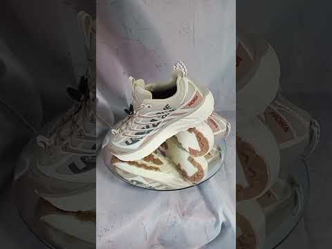 Кросівки єврозима, демісезон, термо, водонепроникні Aiby Hoka U Mafate Three 2 (A3006-7) колір бежевий, видео 1