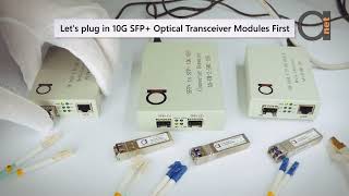 10G SFP  to 10G SFP  Slot Media Converter OEO Repeater use as Single to Multimode Converter and more