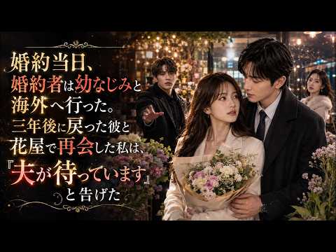 婚約当日、婚約者は幼なじみと海外へ行った。三年後に戻った彼と花屋で再会した私は、「夫が待っています」と告げた