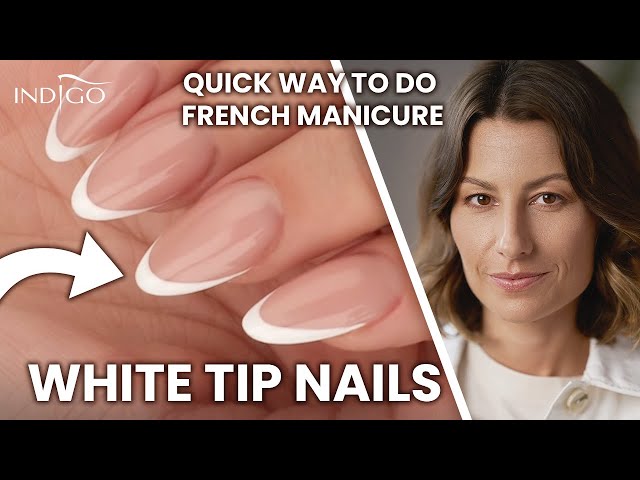 Almond Shaped French Tip Nails - Temu