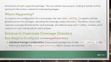 How to Configure jest coverageDirectory for a Project Inside a Monorepo