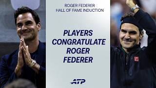 Fellow Players Congratulate Roger Federer On His Hall Of Fame Induction 🤩🎾
