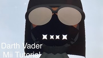 Darth Vader Mii Tutorial