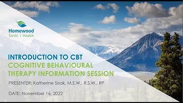 An Introduction To Cognitive Behavioural Therapy (CBT)