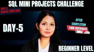 Day 5 | SQL Mini Project Challenge 🔥 |Online Food Delivery App  #sql #dataanalytics #sqlforbeginners