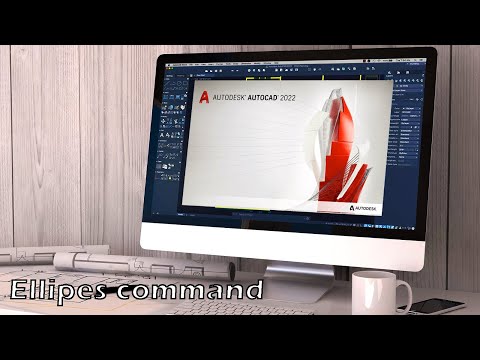 AutoCAD Tutorial - Ellipes command Lesson 4