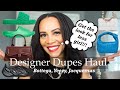 Luxury designer dupes haul 2022  bougie on a budget ft ego  bottega  yeezy dupes  crystal momon