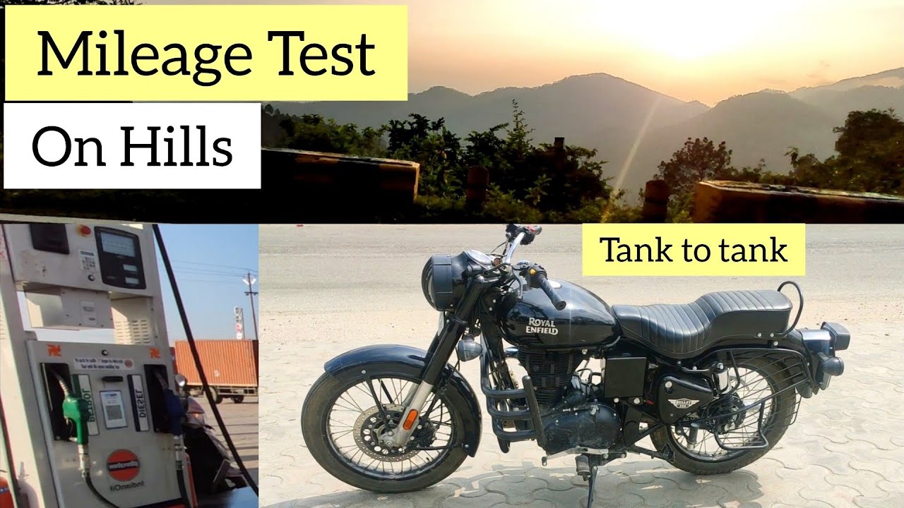 RE Bullet 350 Tank to tank Mileage Test on Hills with Full Potential