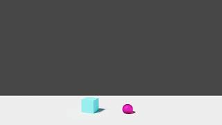 Bouncing ball and cube render in blender