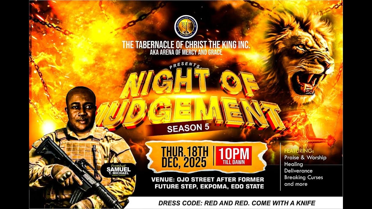 JUDGEMENT NIGHT (Season 5) || Prophet Samuel T. Michael || 18th Dec. 2025