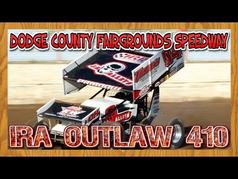 2017 IRA Outlaw Sprint Car Racing | Dodge County Fairgrounds Speedway Beaver Dam Wisconsin