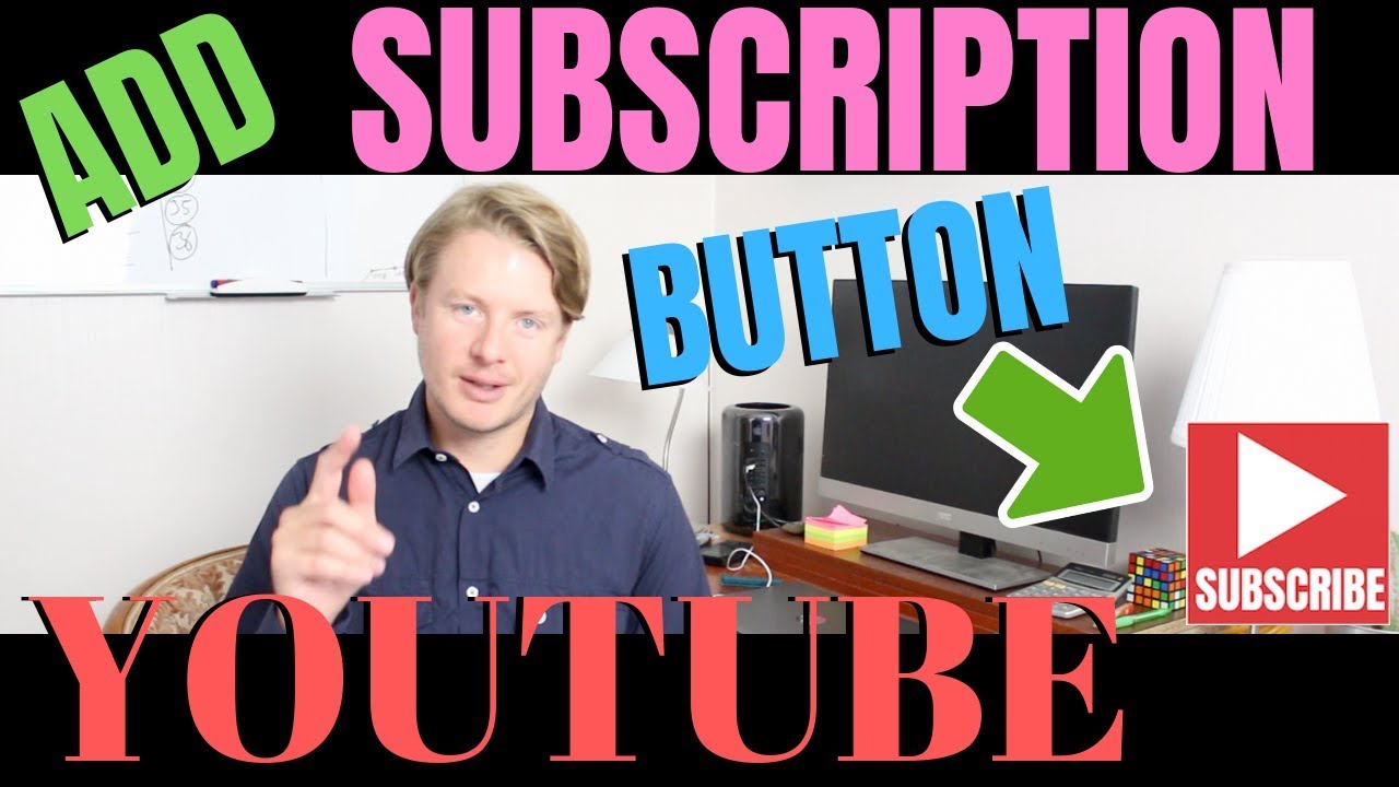 How To Add Subscription Button On Youtube Video With Branding Watermark