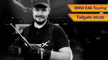 How to change tailgate struts on BMW (E46) Touring | TUTORIAL RIDEX