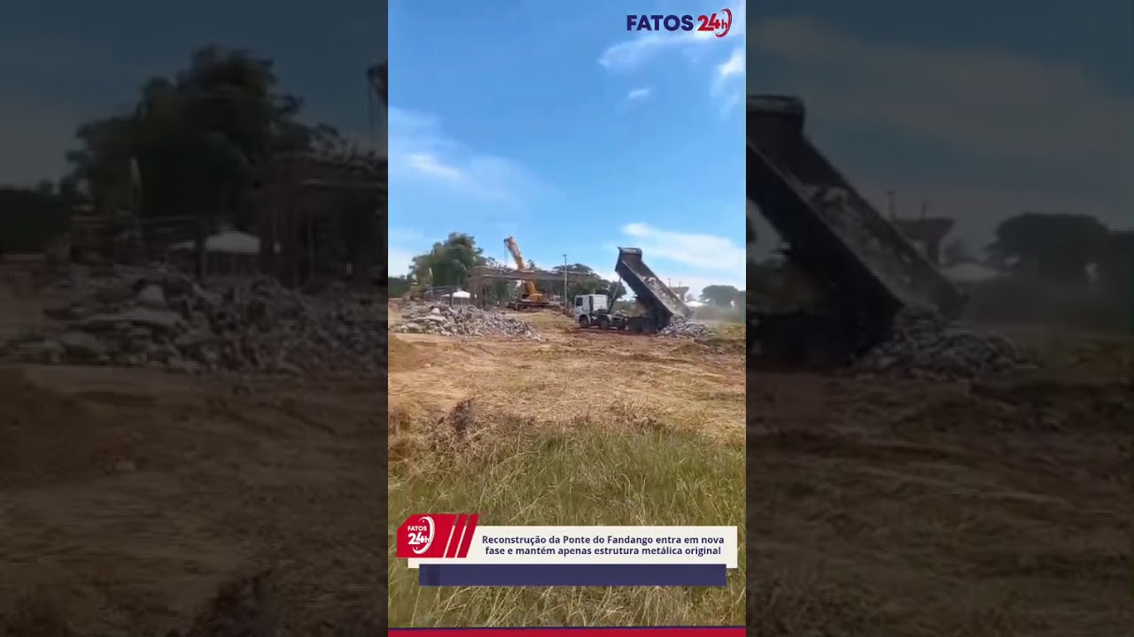 Obras da Ponte do Fandango entra em nova fase e mantém apenas estrutura metálica original #shorts