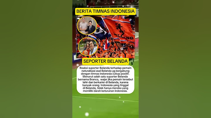 Reaksi supporter Belanda terhadap pemain naturalisasi timnas Indonesia