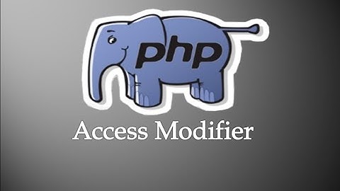 Epi-16 Access Modifiers | PHP in Tamil