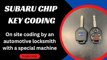 Subaru Chip Key Coding - How to Program a Subaru Transponder Key with a Special Machine (Locksmith)