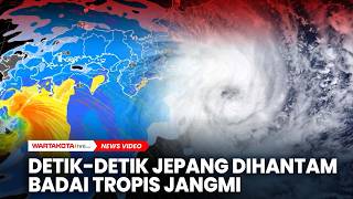 Detik-detik Jepang Dihantam Badai Tropis Jangmi yang Kacaukan Penerbangan