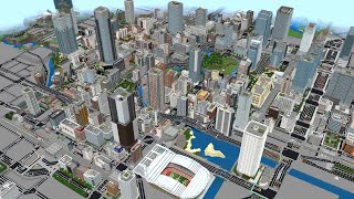 【 Minecraft City World Tour 】都市を走り回る動画