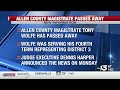 Allen County Magistrate Tony Wolfe dies during fourth term in office
