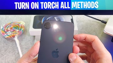 iPhone 16e How to Turn On/Off Flashlight