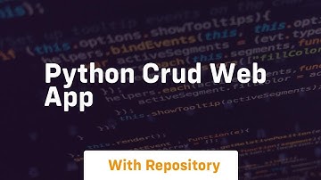 python crud web app