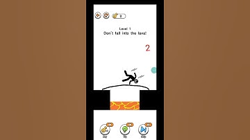 Draw 2 Save Stickman Puzzle Level 1 : #draw #drawing #shorts
