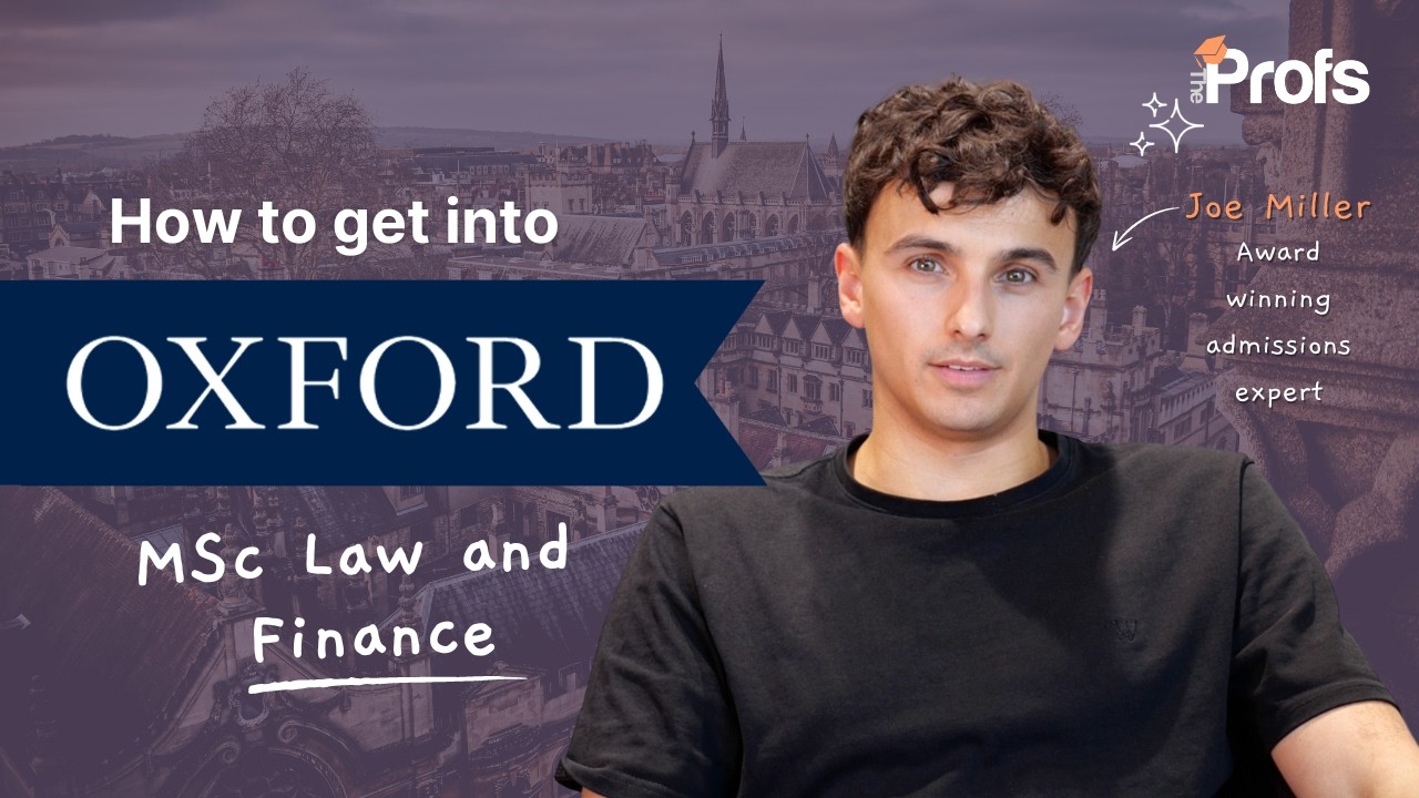 HOW TO GET INTO OXFORD MSC LAW AND FINANCE - YouTube