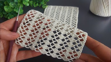 The Ultimate Shell & Mesh Crochet Stitch | Super Easy 2-Row Repeat Lace Fabric! Knitting Love