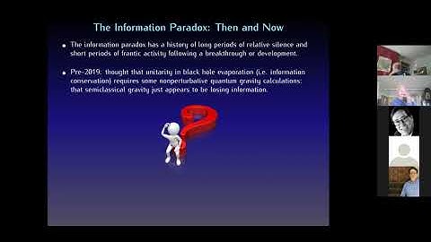 Netta Engelhardt (MIT) The Information Paradox in the Age of Holographic Entanglement Entropy