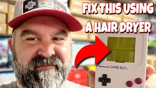 How to Fix a Game Boy Screen Using a Hair Dryer