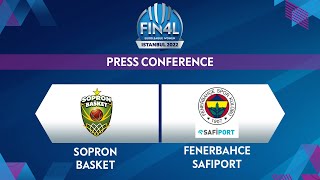 Sopron Basket V Fenerbahce Safiport - Press Conference Euroleague Women 2021-22