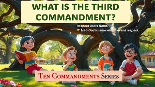 🗣️ The Third Commandment for Kids | “Respect God’s Name” | Bible Lesson from the Ten Commandments 🙏