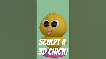 3D Chick Timelapse: Sculpting with Nomad Sculpt! #nomadsculpt #3dart #3dmodeling #sculpting