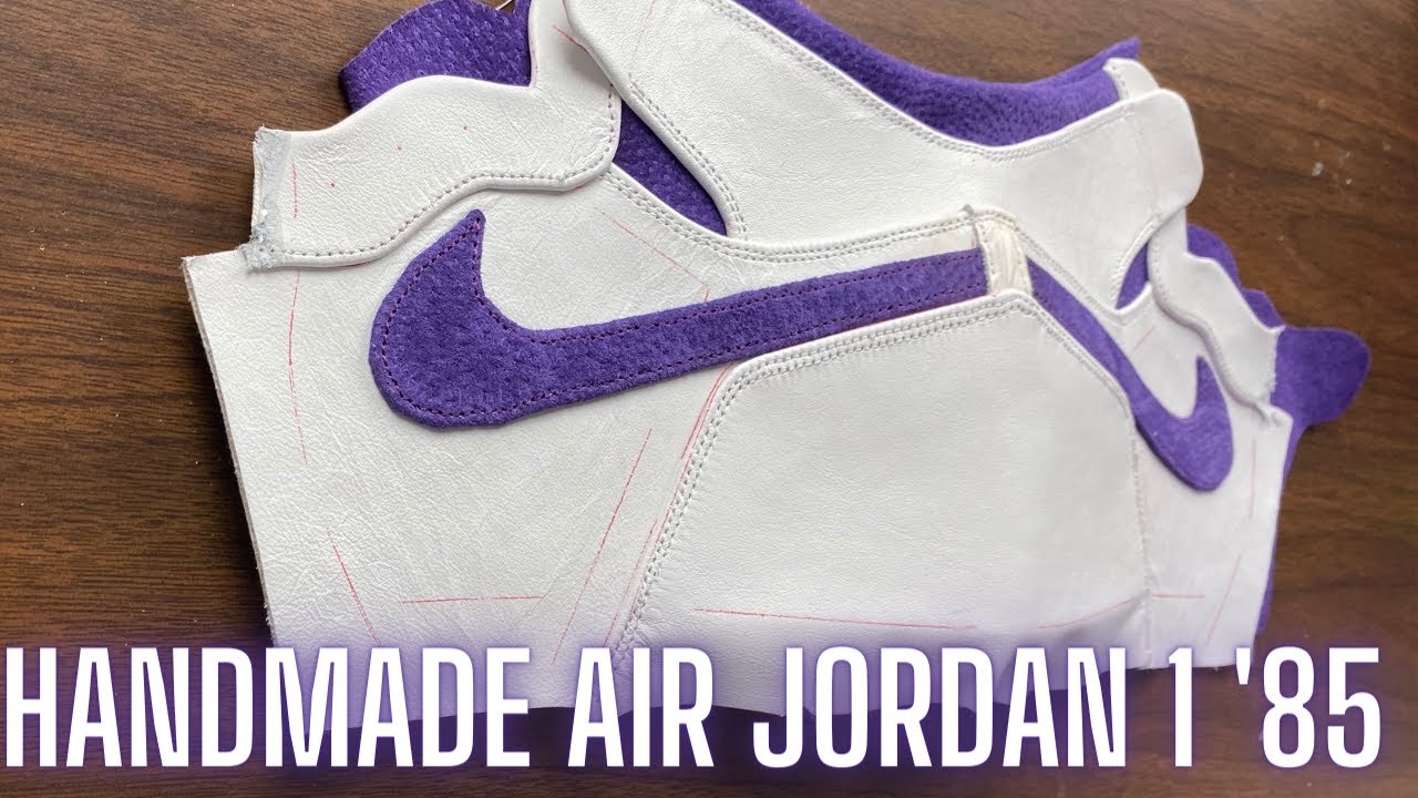 Metallic Air Jordan 1's Purple '85 Suede (Handmade Air Jordan 1) - YouTube