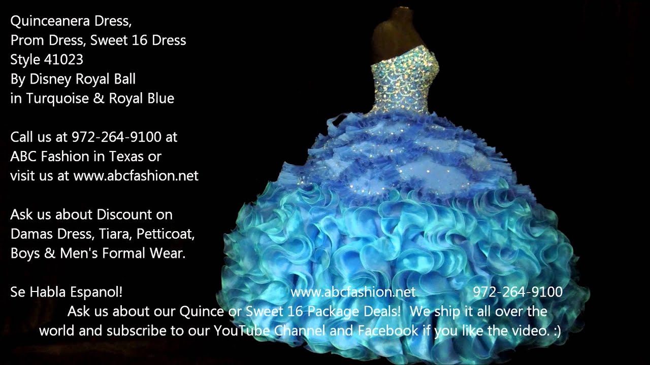 royal blue and turquoise dresses