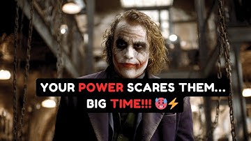 YOUR ENEMY KNOWS YOUR POWER 🥵⚡ NOW THEY’RE TERRIFIED 💀🔥 | Dark Joker Motivational Speech