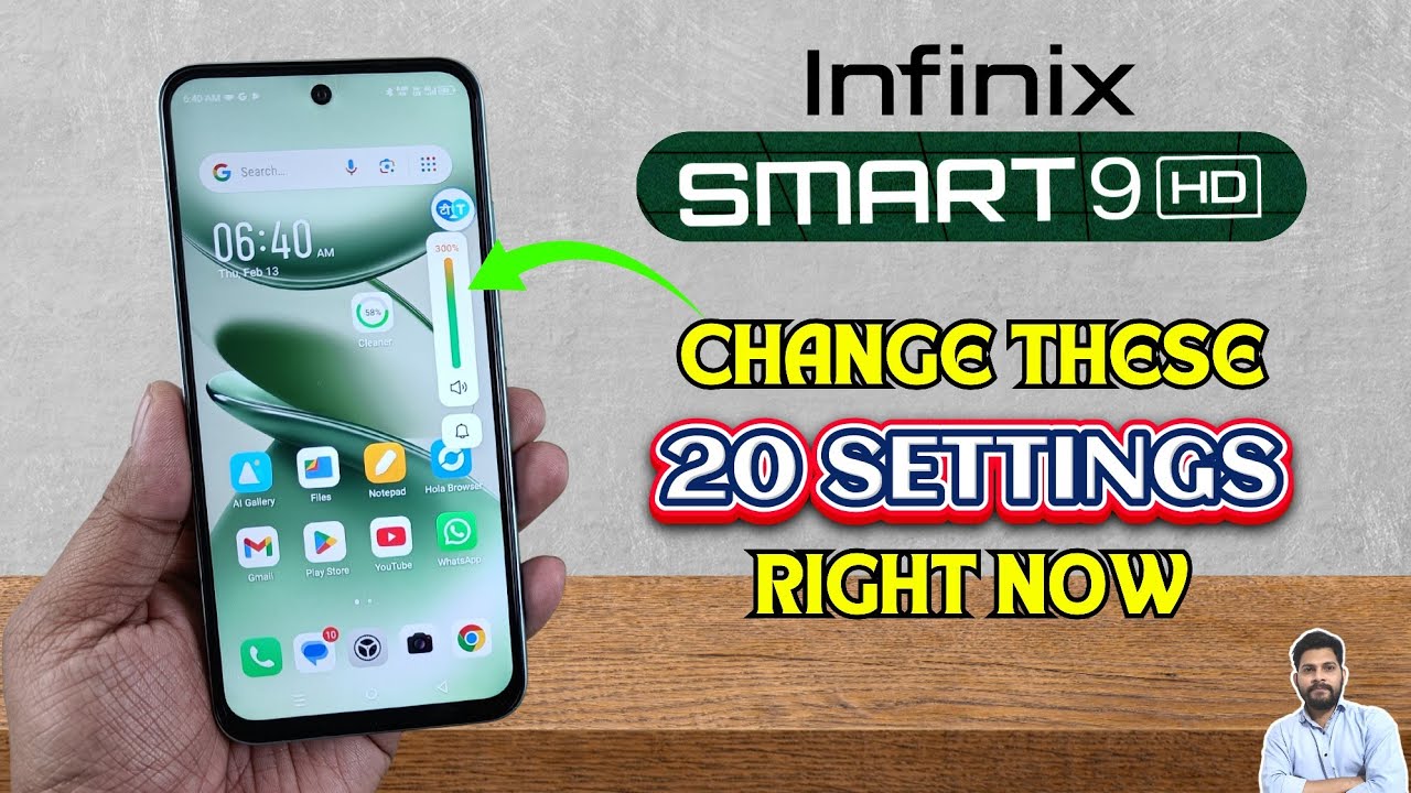 Infinix Smart 9 HD: измените эти 20 настроек прямо сейчас