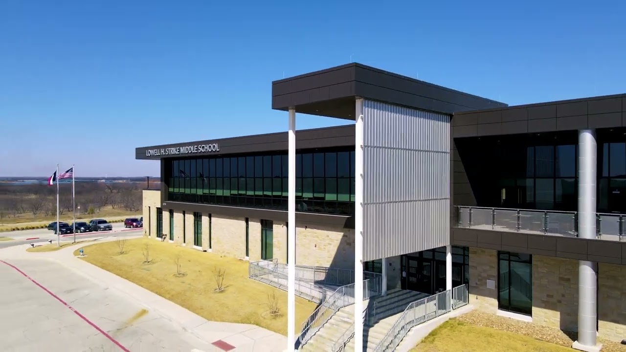 LEISD - Lowell H. Strike Middle School - Exterior Drone