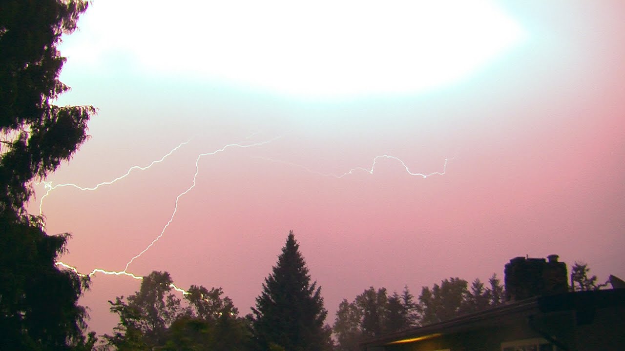 Lightning strike may 2 , 2016 from surrey BC Canada YouTube