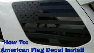 How To Install A Ghost American Flag Decal
